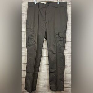 NWOT DICKIES MENS FLEX Regular Fit Straight Leg Cargo Work Pants, Gray 36X34